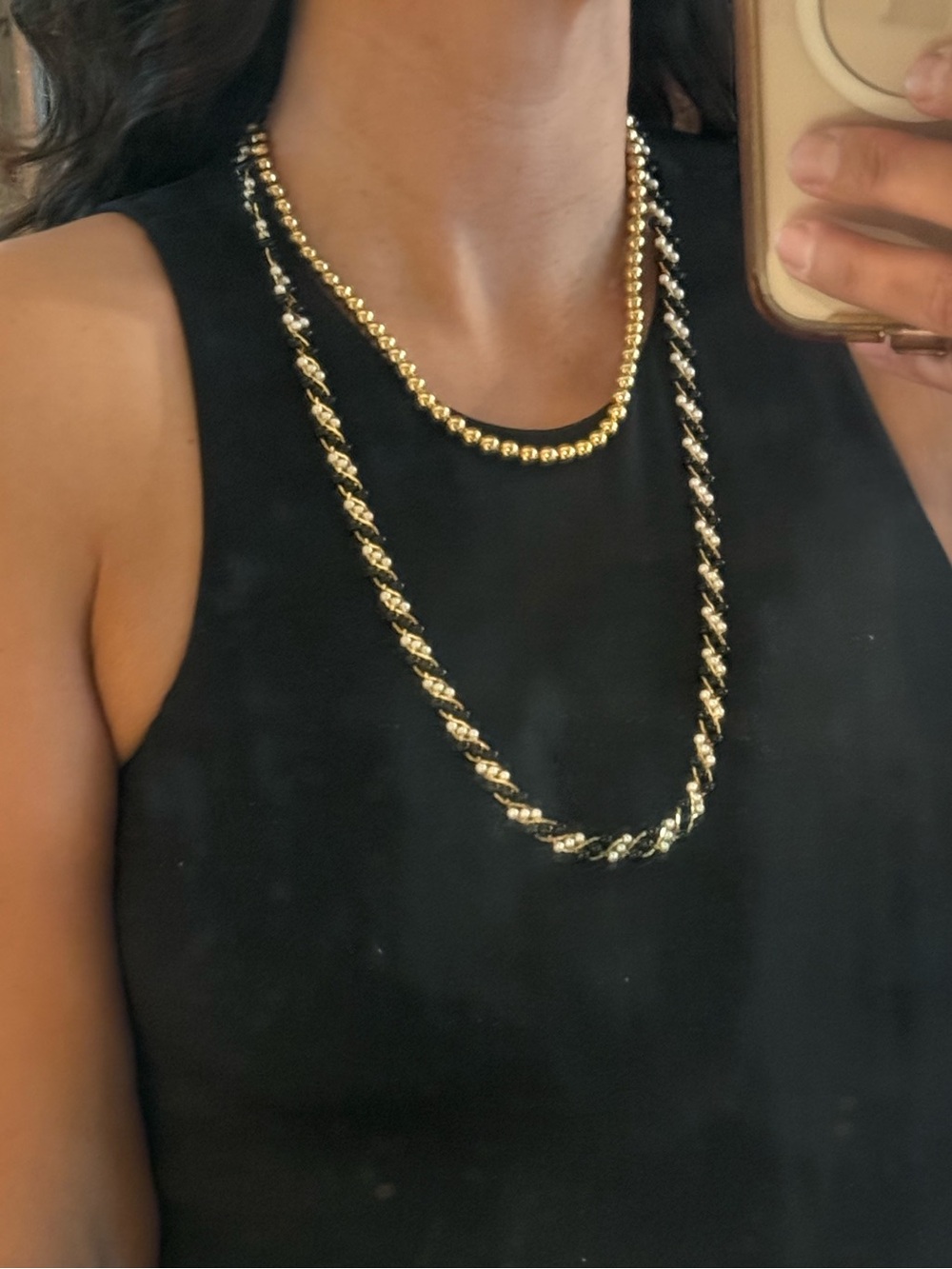 Vintage Napier Trifari Stacked Necklace Set